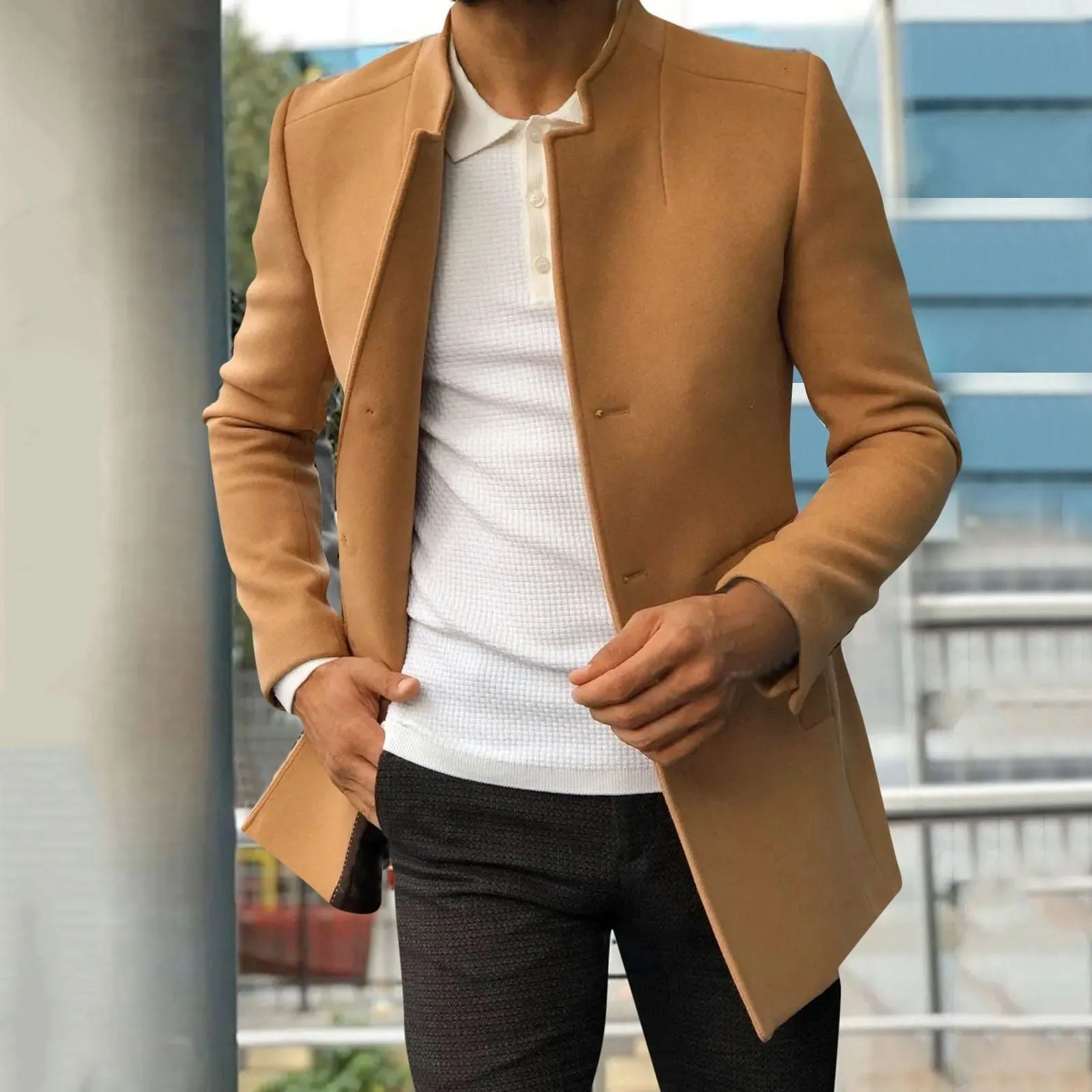 Men's Casual Lapel Collar Street Jacket for Everyday Wear – Liam