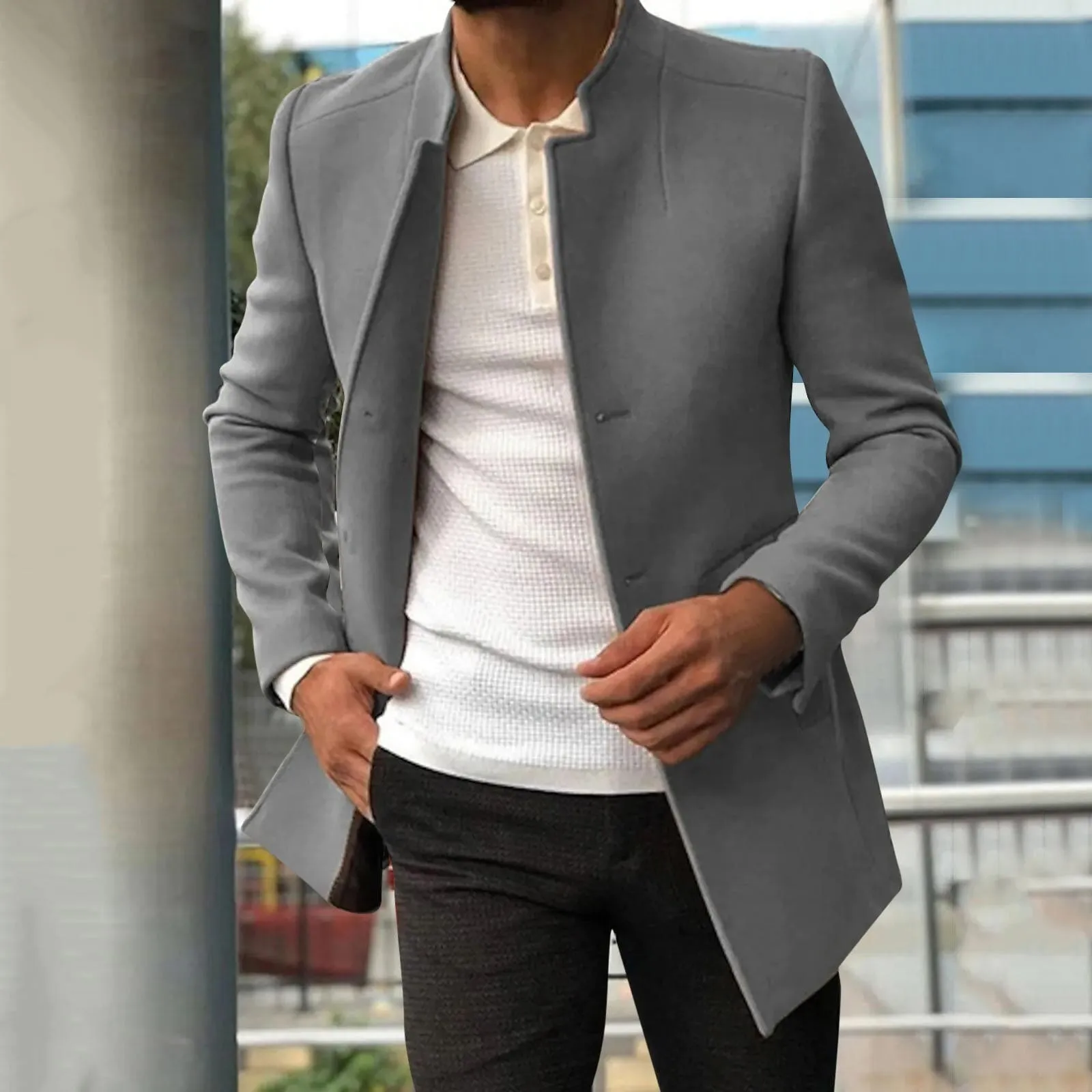 Men's Casual Lapel Collar Street Jacket for Everyday Wear – Liam