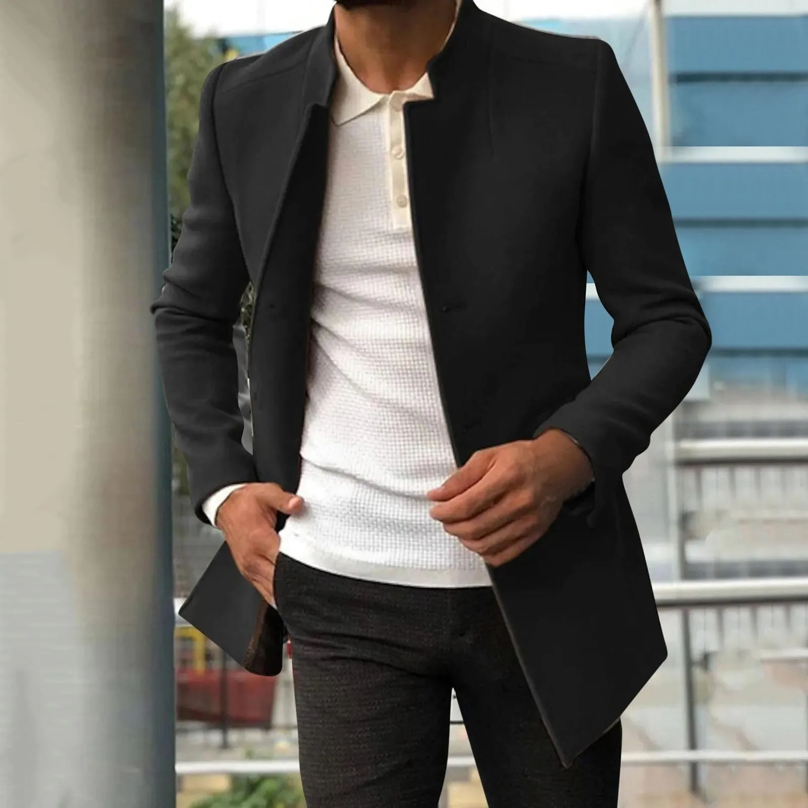 Men's Casual Lapel Collar Street Jacket for Everyday Wear – Liam