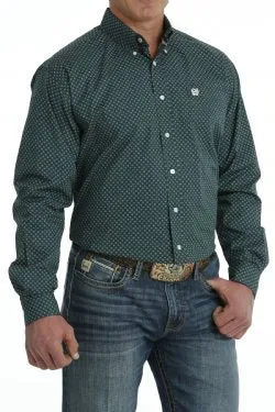 Men's Cinch GEOMETRIC PRINT BUTTON-DOWN LONG SLEEVE WESTERN SHIRT