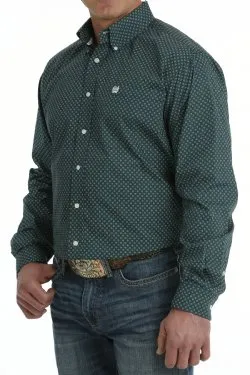 Men's Cinch GEOMETRIC PRINT BUTTON-DOWN LONG SLEEVE WESTERN SHIRT