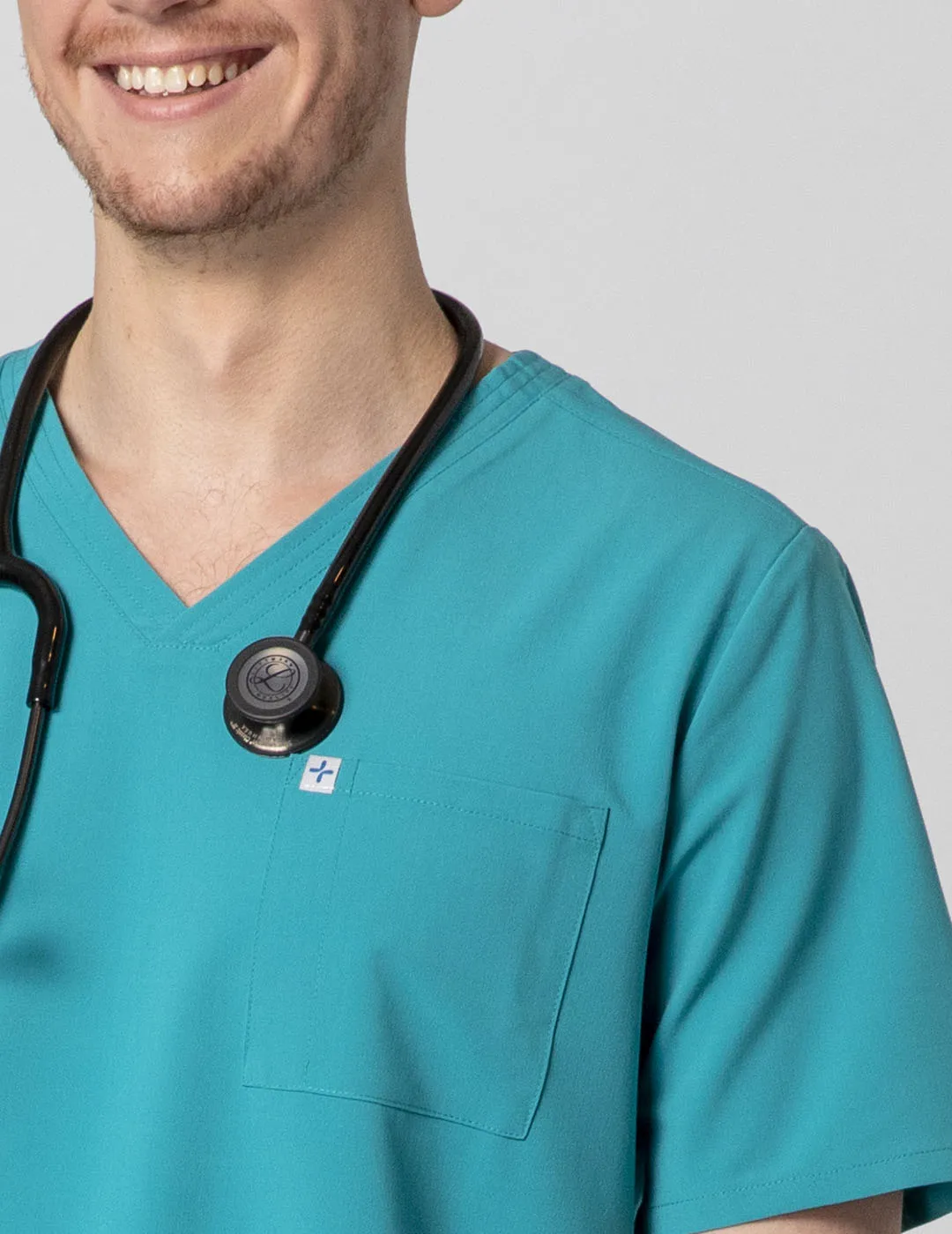 Men's Essential Scrub Top - Teal