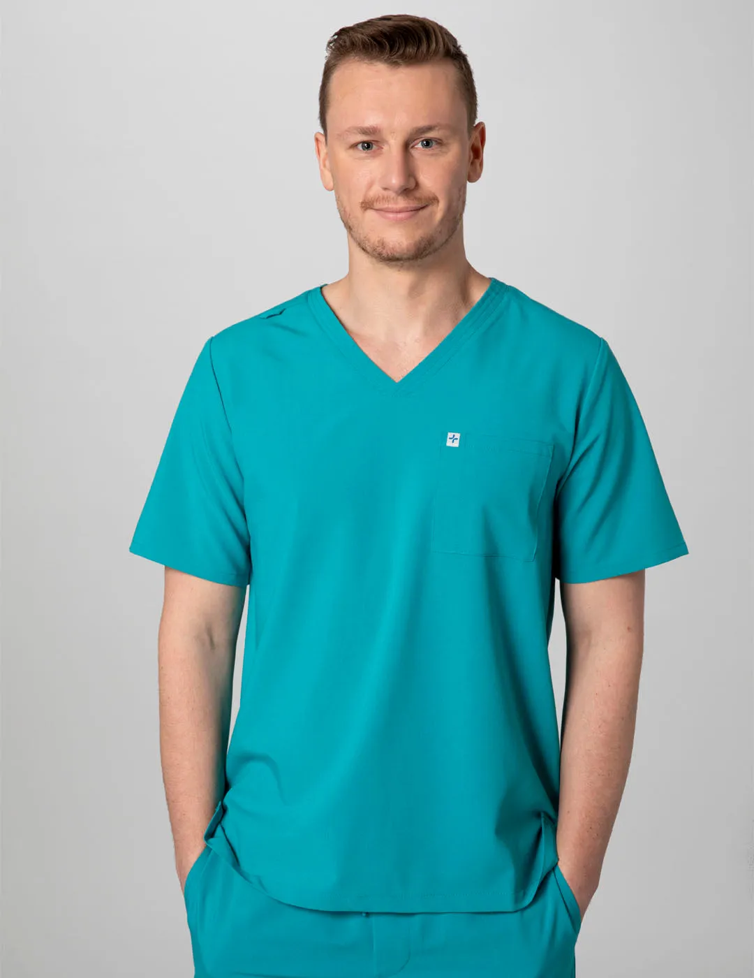 Men's Essential Scrub Top - Teal