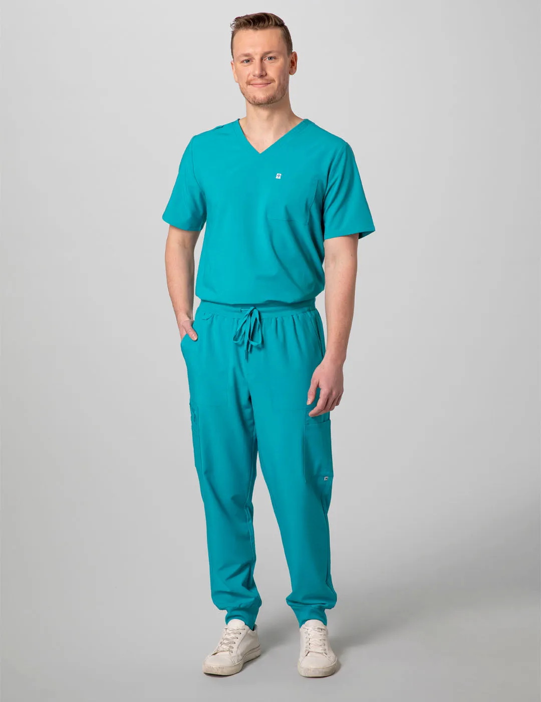 Men's Essential Scrub Top - Teal