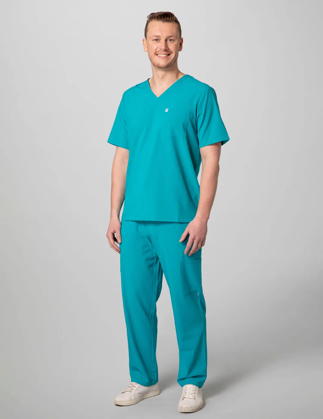 Men's Essential Scrub Top - Teal