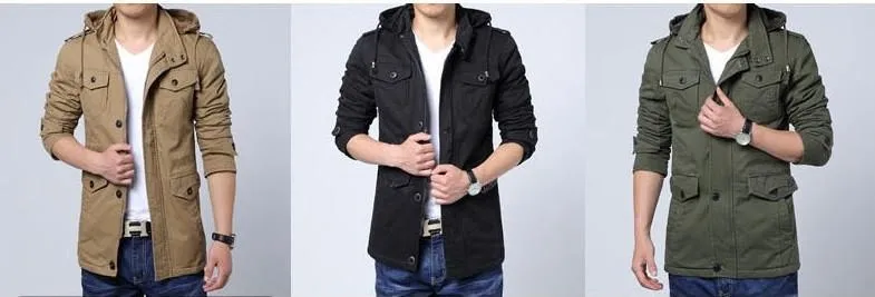 Men's Fashion Velvet Hood Jacket