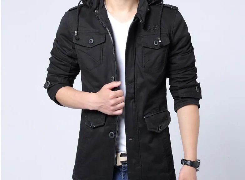 Men's Fashion Velvet Hood Jacket