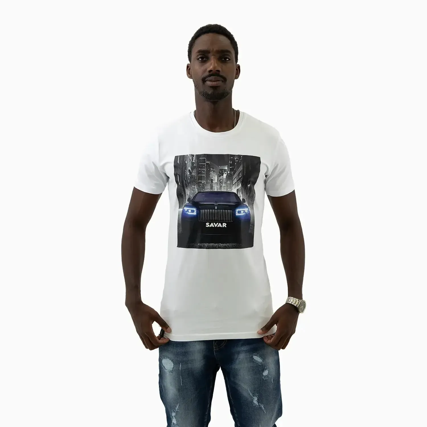 Men's Rolls Royce Digital Print T Shirt
