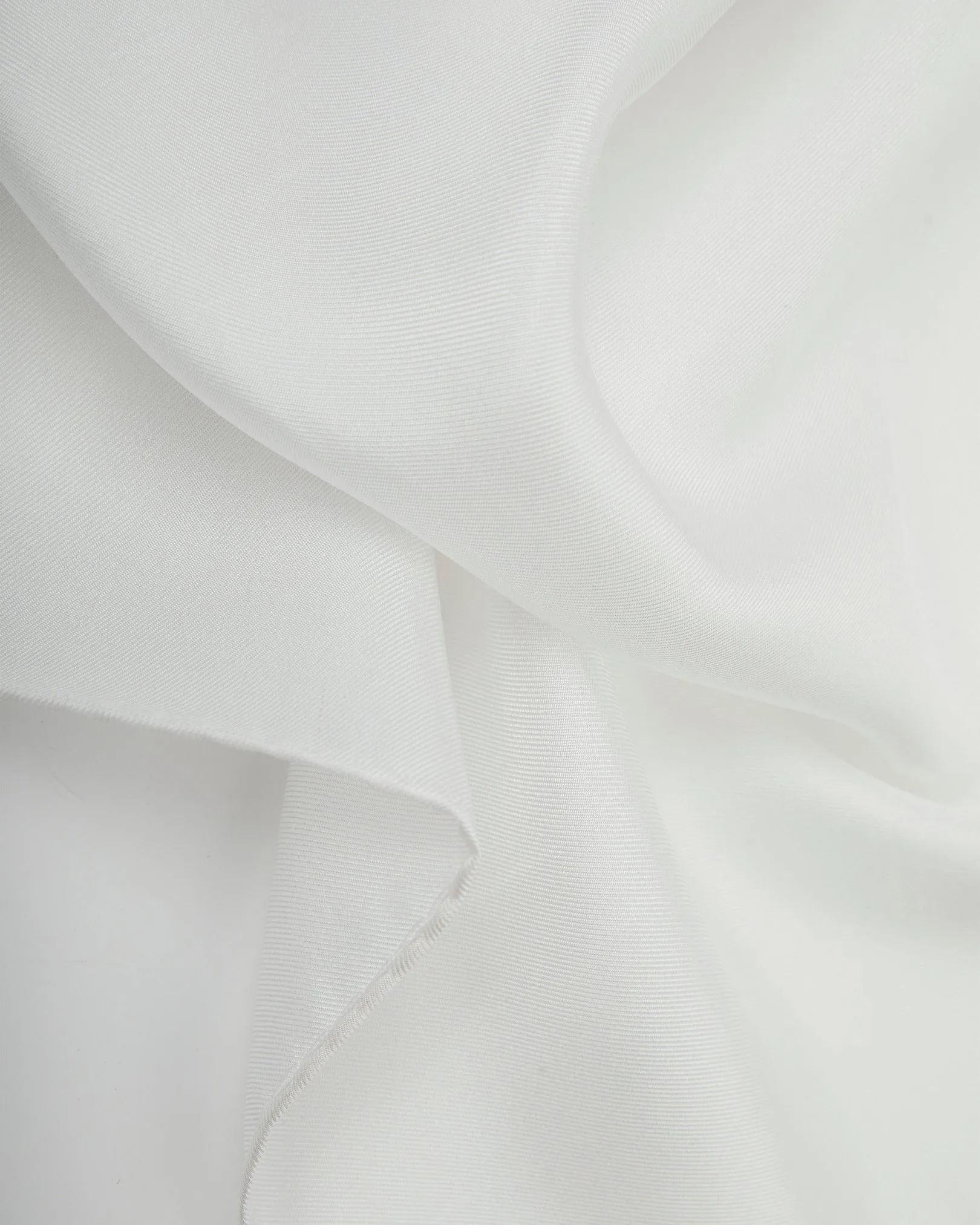 Men's Silk Pocket Square - White
