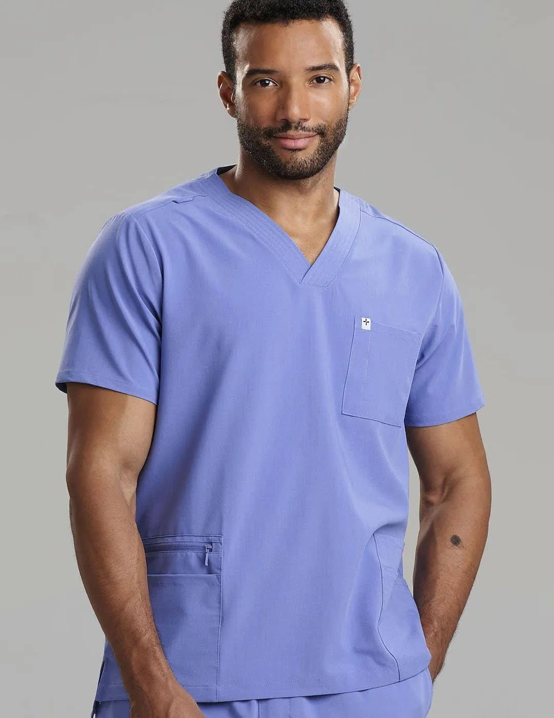 Mens Utility Scrub Top - Ceil