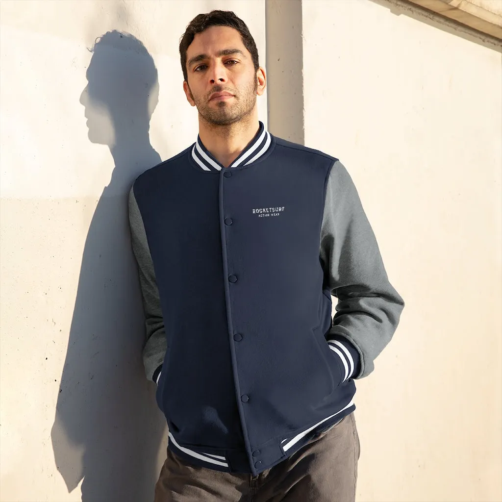 Men's Varsity Jacket - RocketSurf Logo
