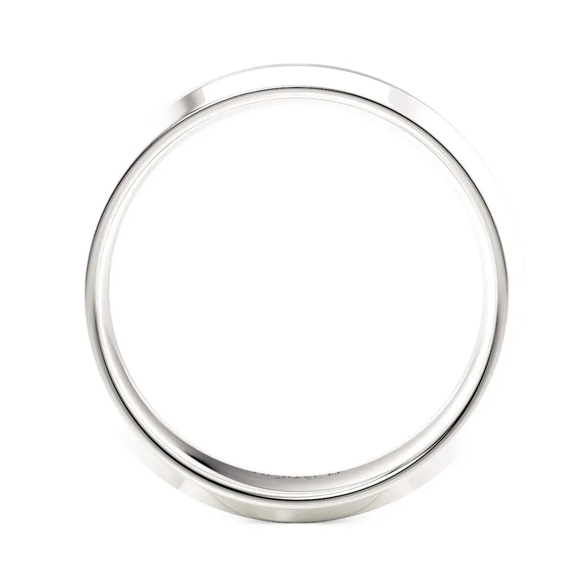Michael M 14K White Gold Men's Wedding Band MB111