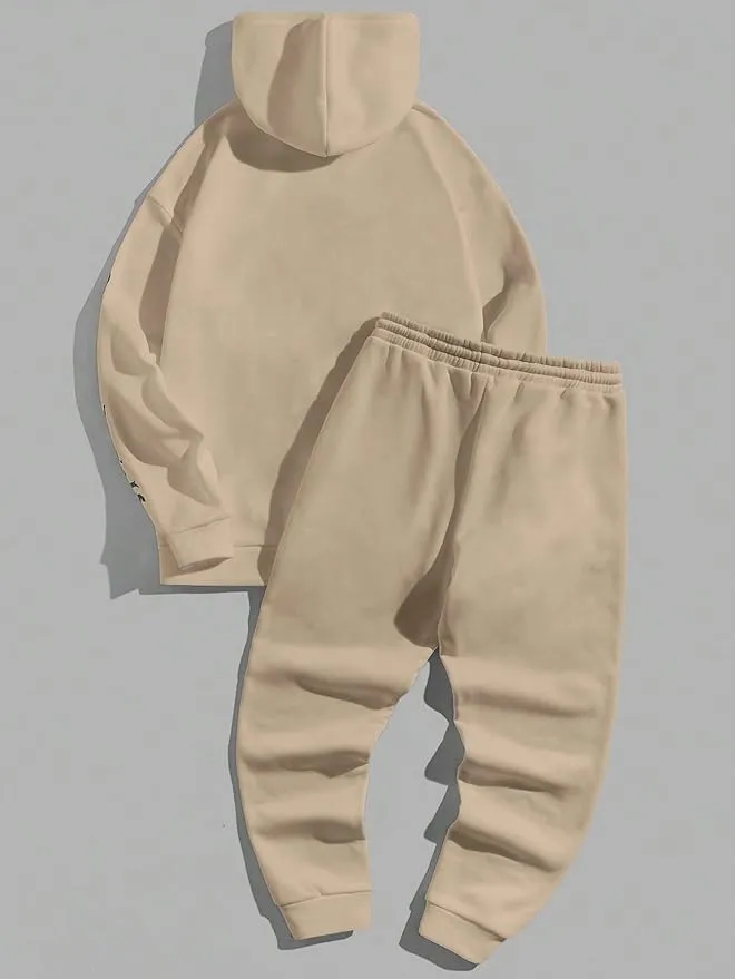 New OYOANGLE Men's 2 Piece Tracksuit Outfits Cartoon Graphic Hoodie and Sweatpants Sport Set Sz XL! Retails $74 