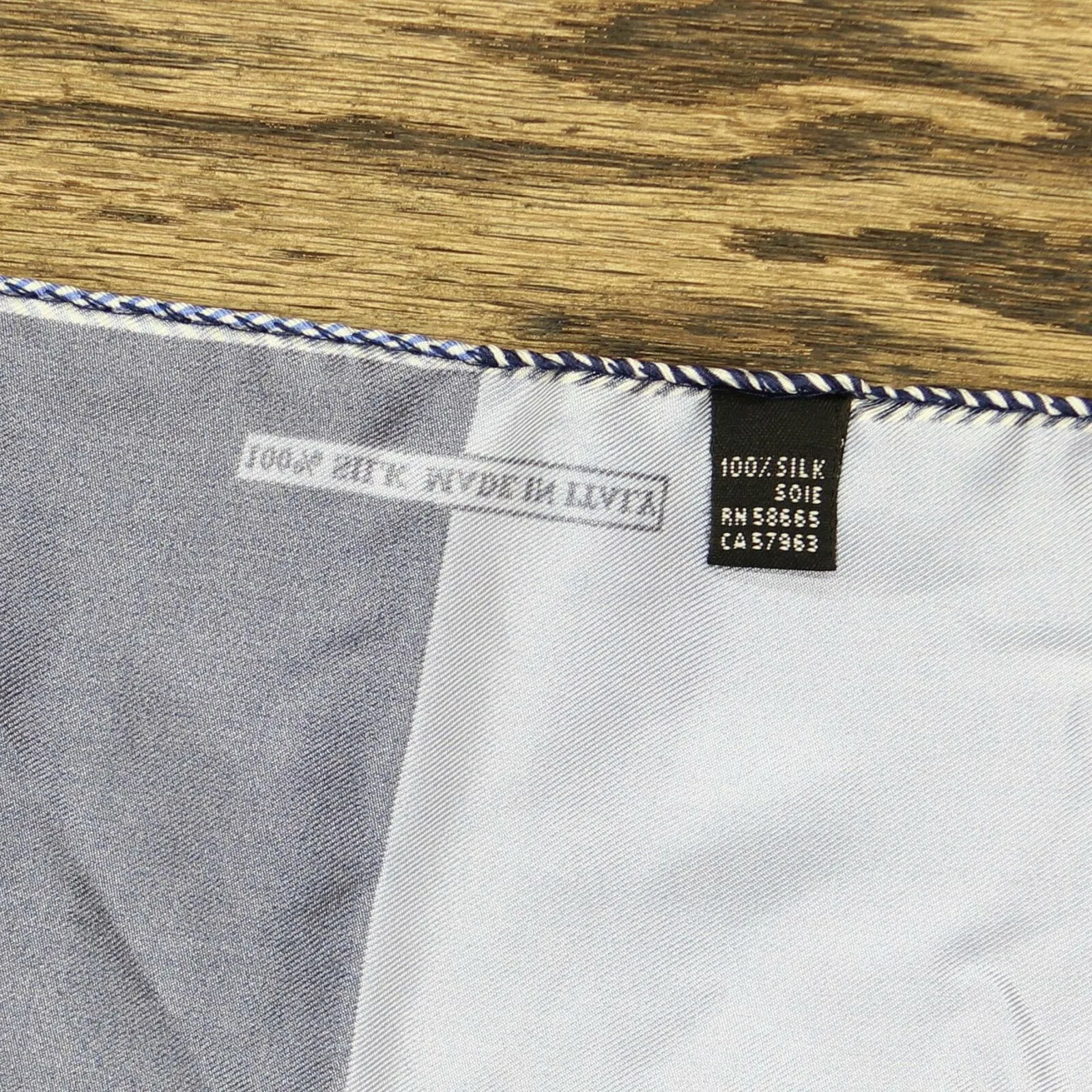 NRDSTRM Men's Five Panel Silk Pocket Square