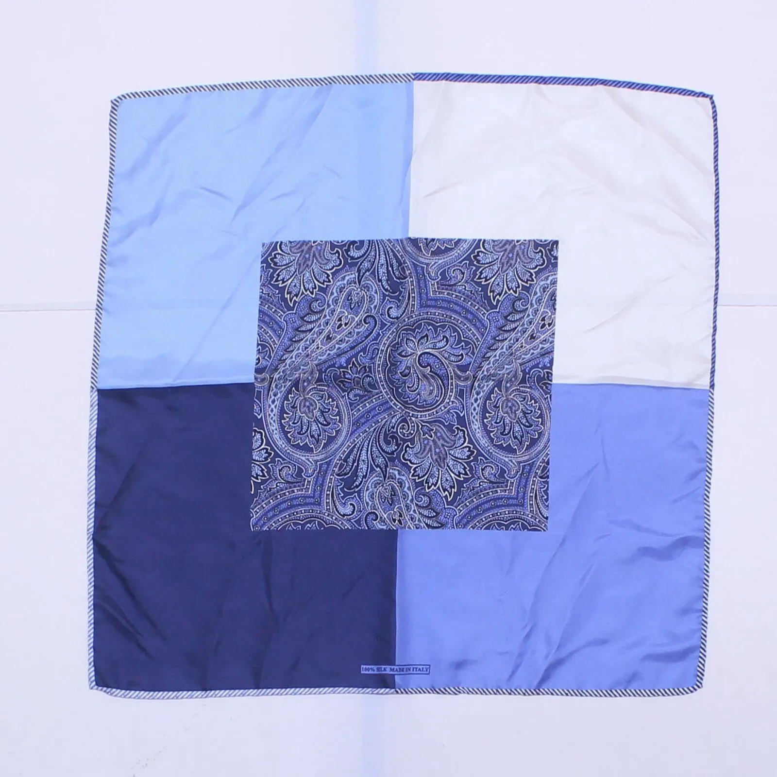 NRDSTRM Men's Five Panel Silk Pocket Square