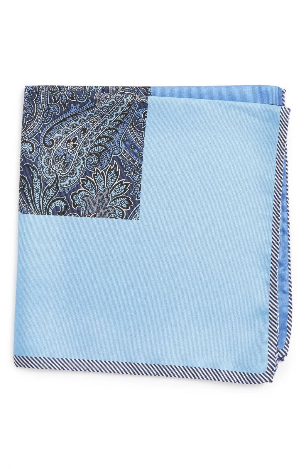 NRDSTRM Men's Five Panel Silk Pocket Square