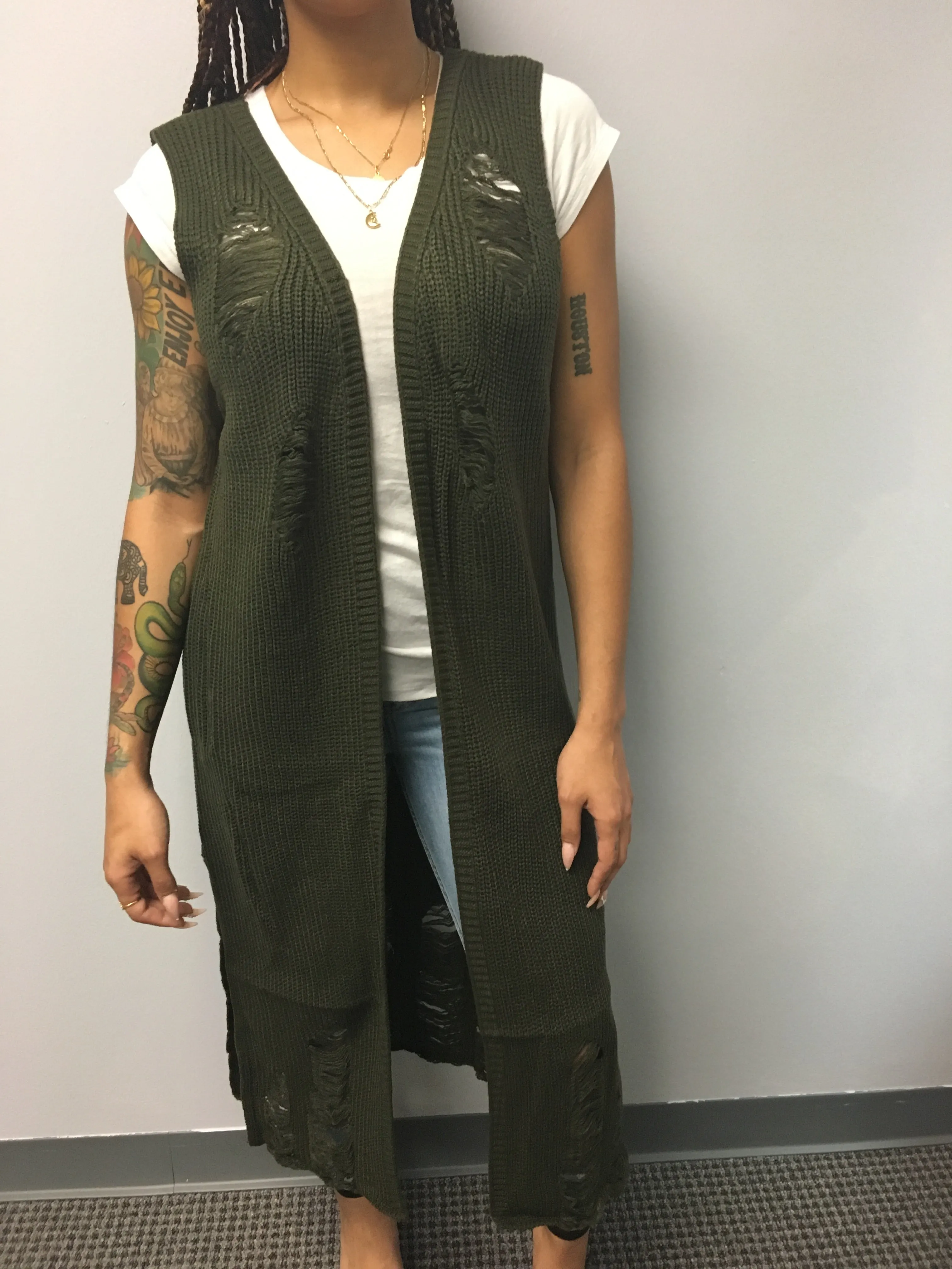 Olivia Ripped Vest