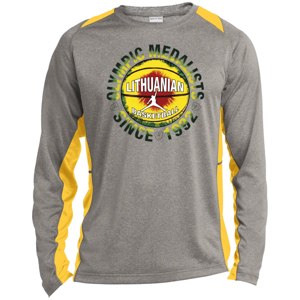 Olympic Medalists - Men's Long Sleeve Colorblock Activewear Performance T