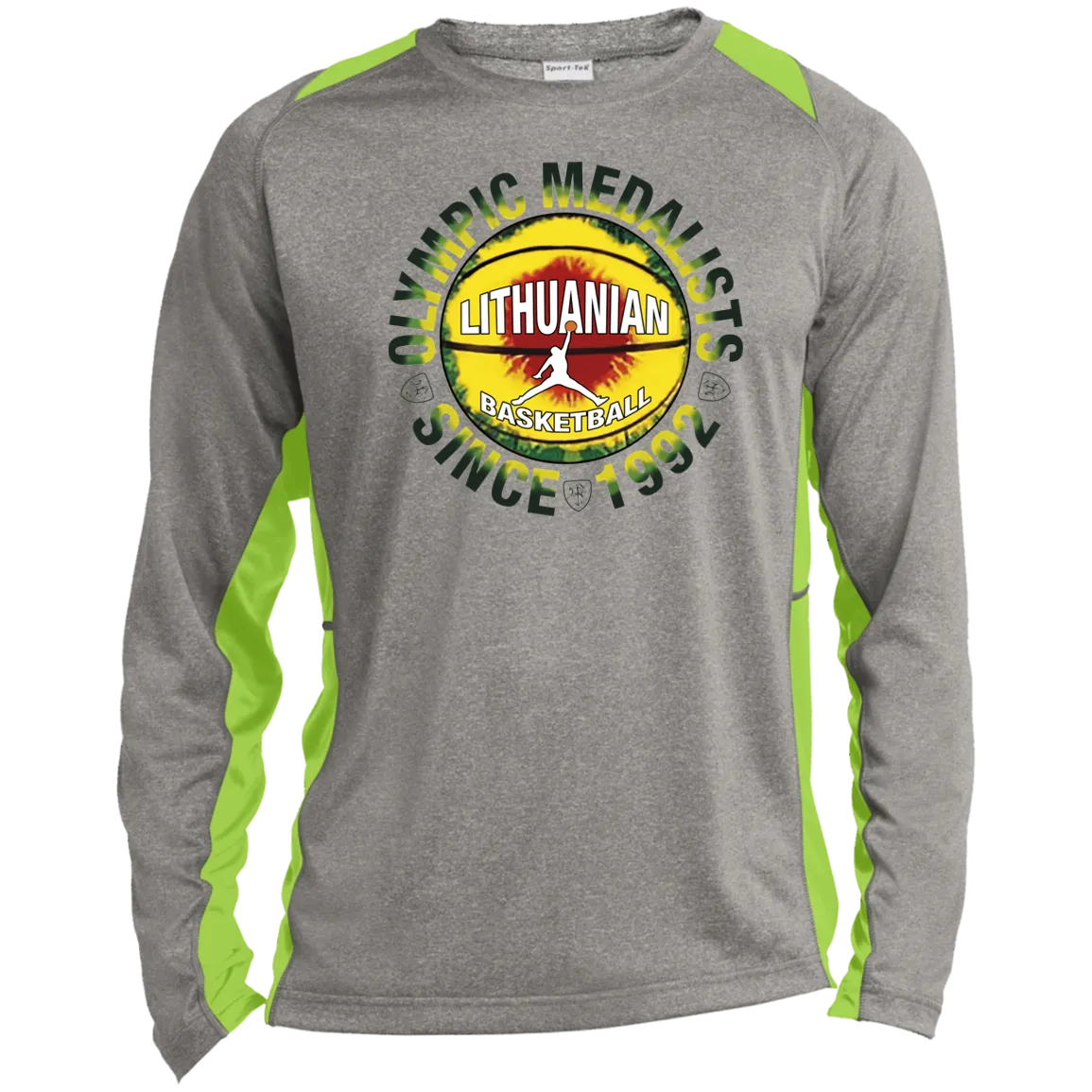 Olympic Medalists - Men's Long Sleeve Colorblock Activewear Performance T