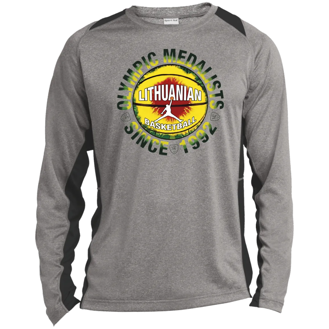 Olympic Medalists - Men's Long Sleeve Colorblock Activewear Performance T