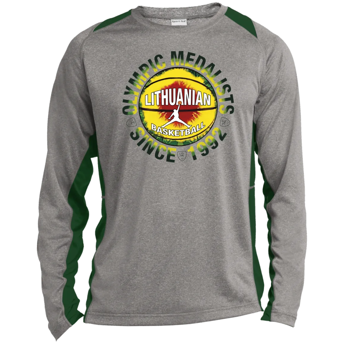 Olympic Medalists - Men's Long Sleeve Colorblock Activewear Performance T