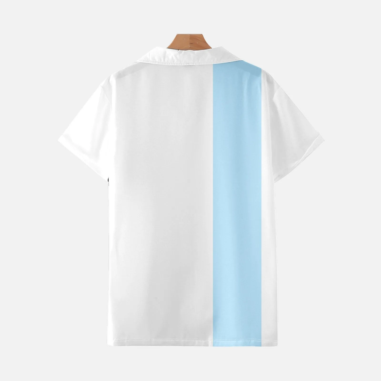 PALM TREE COLORBLOCK SHIRT ALOHA SHIRT
