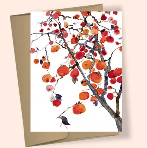 Persimmon Tree November Bird