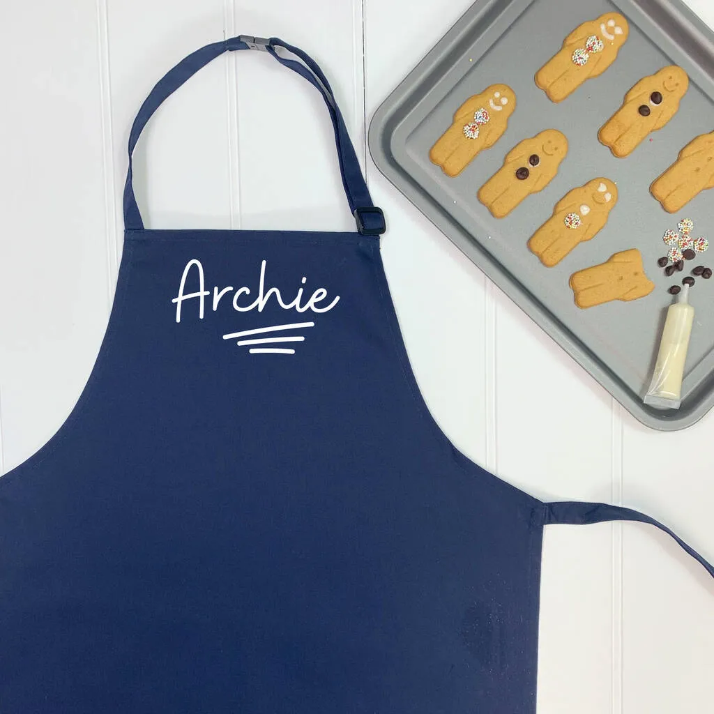 Personalised Kids Apron Ballpoint