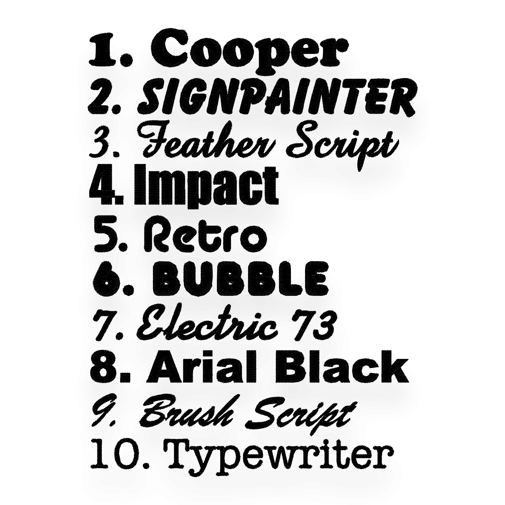 Personalised Lyric Left Chest Embroidered premium organic iconic men's 'Rocker' t-shirt - choose your own lyrics, font and thread colour