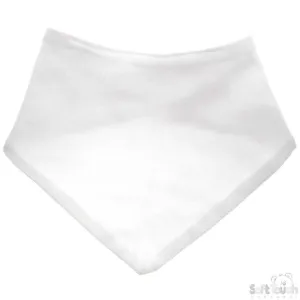 Plain Bandana Bib White (BB500-W)