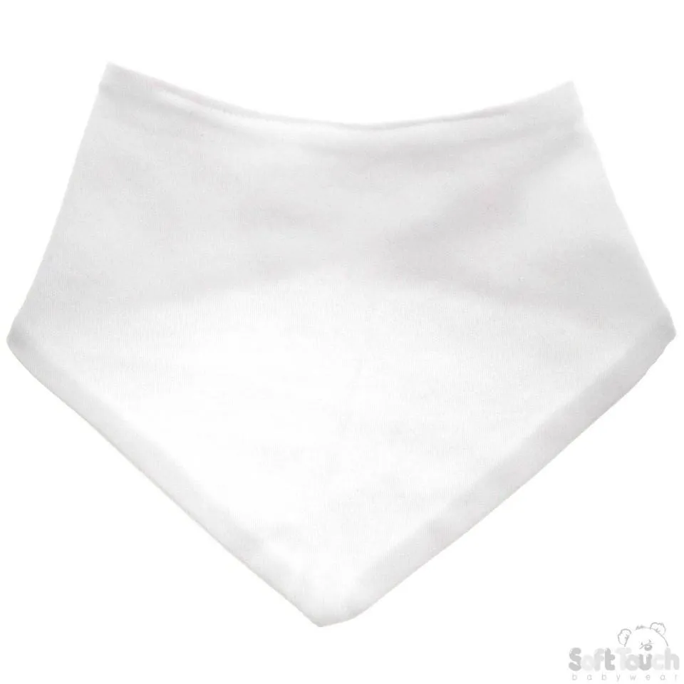 Plain Bandana Bib White (BB500-W)
