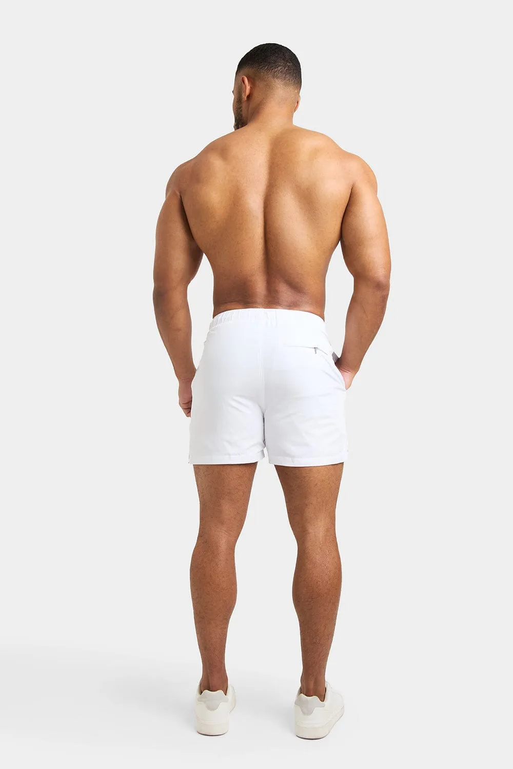 Plain Swim Shorts in White