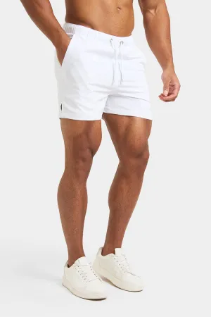 Plain Swim Shorts in White