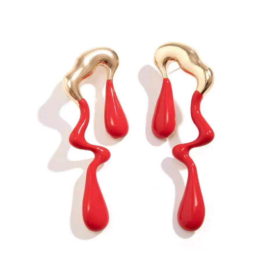 Punk Rebellious Rain Earrings