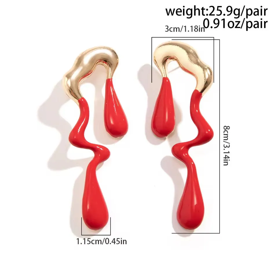 Punk Rebellious Rain Earrings