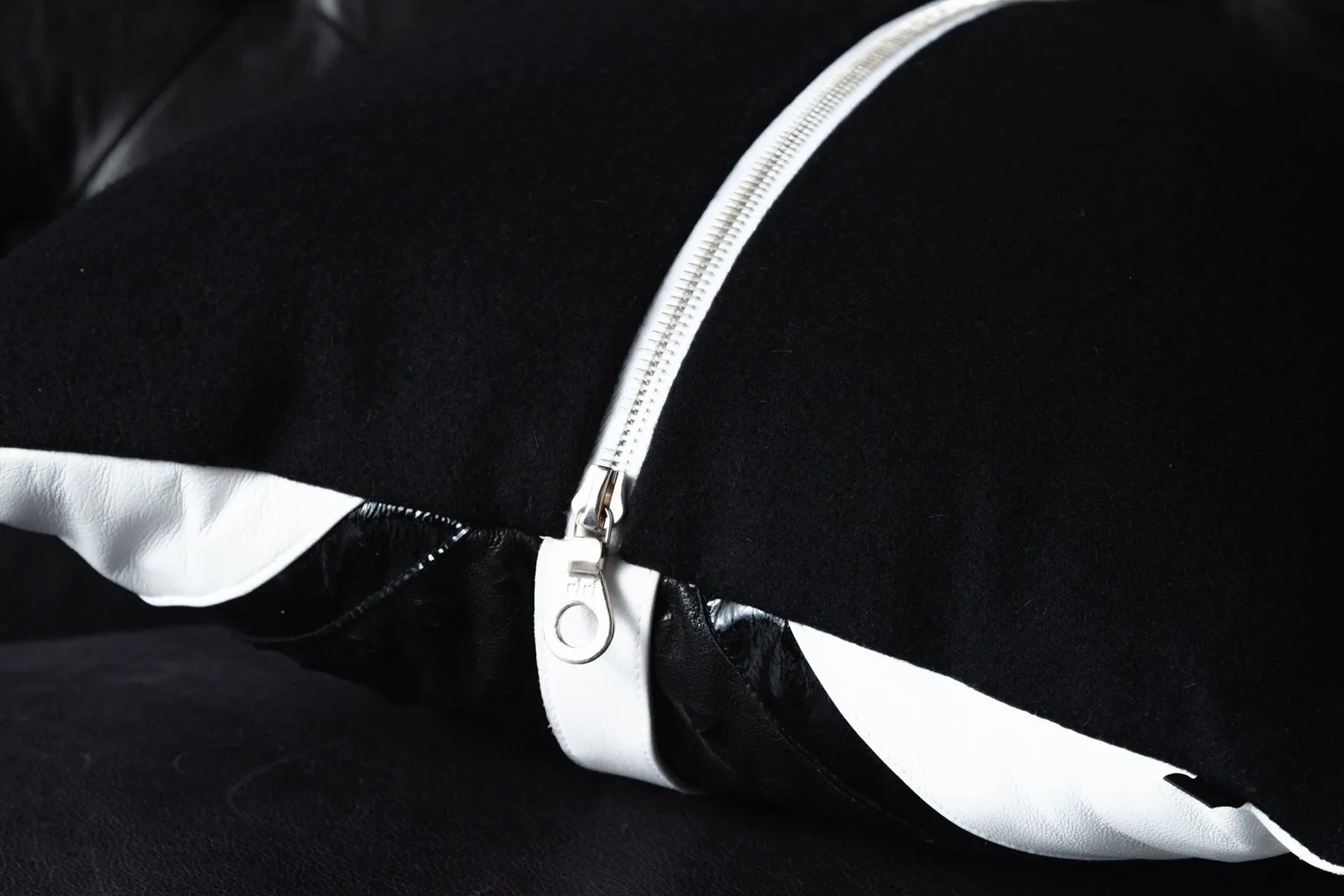 pyramid studded leather harness pillow