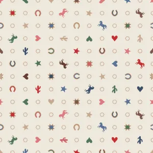 Quiltin' Cowgirls Cream - (2)