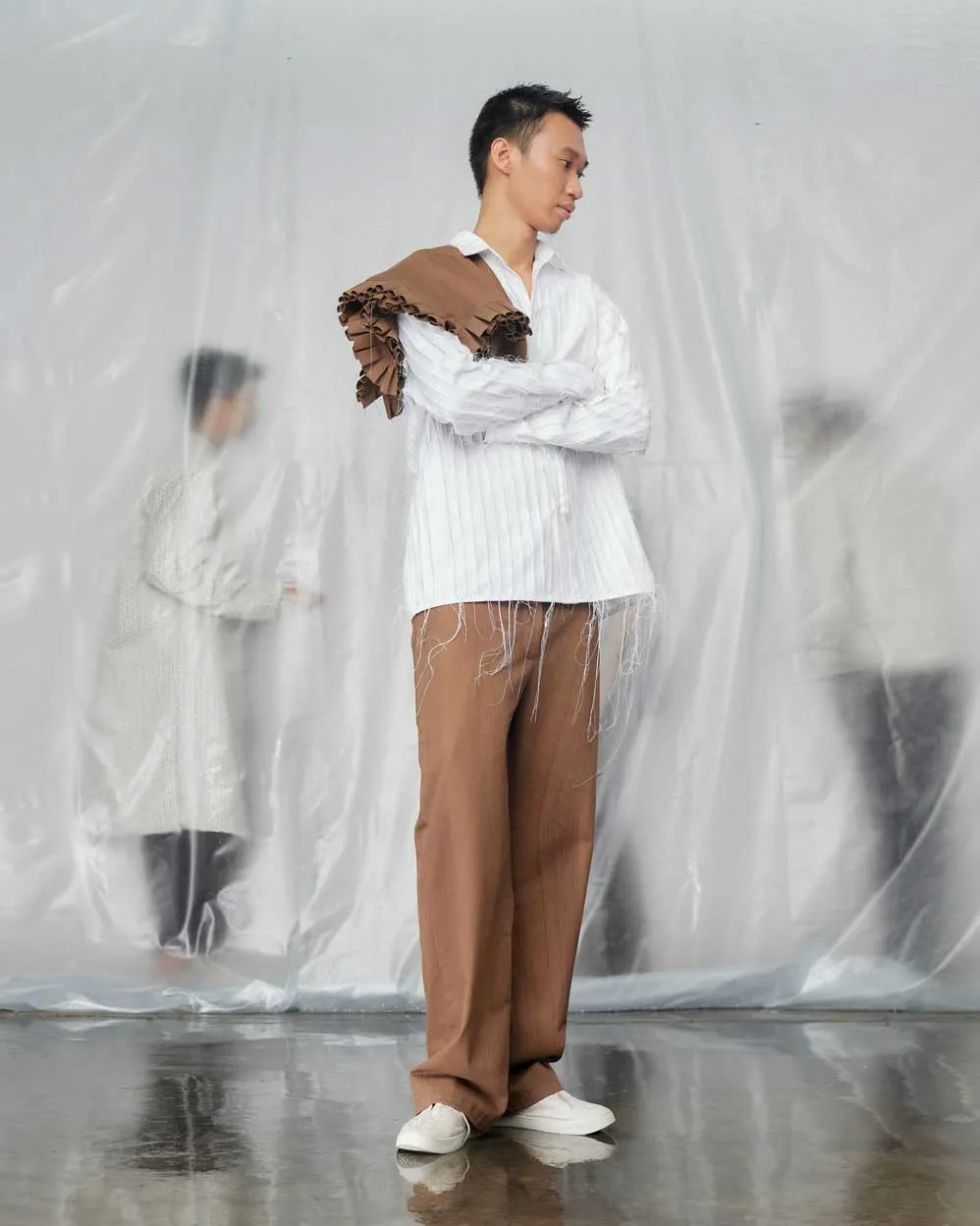 Ripped White Jacket