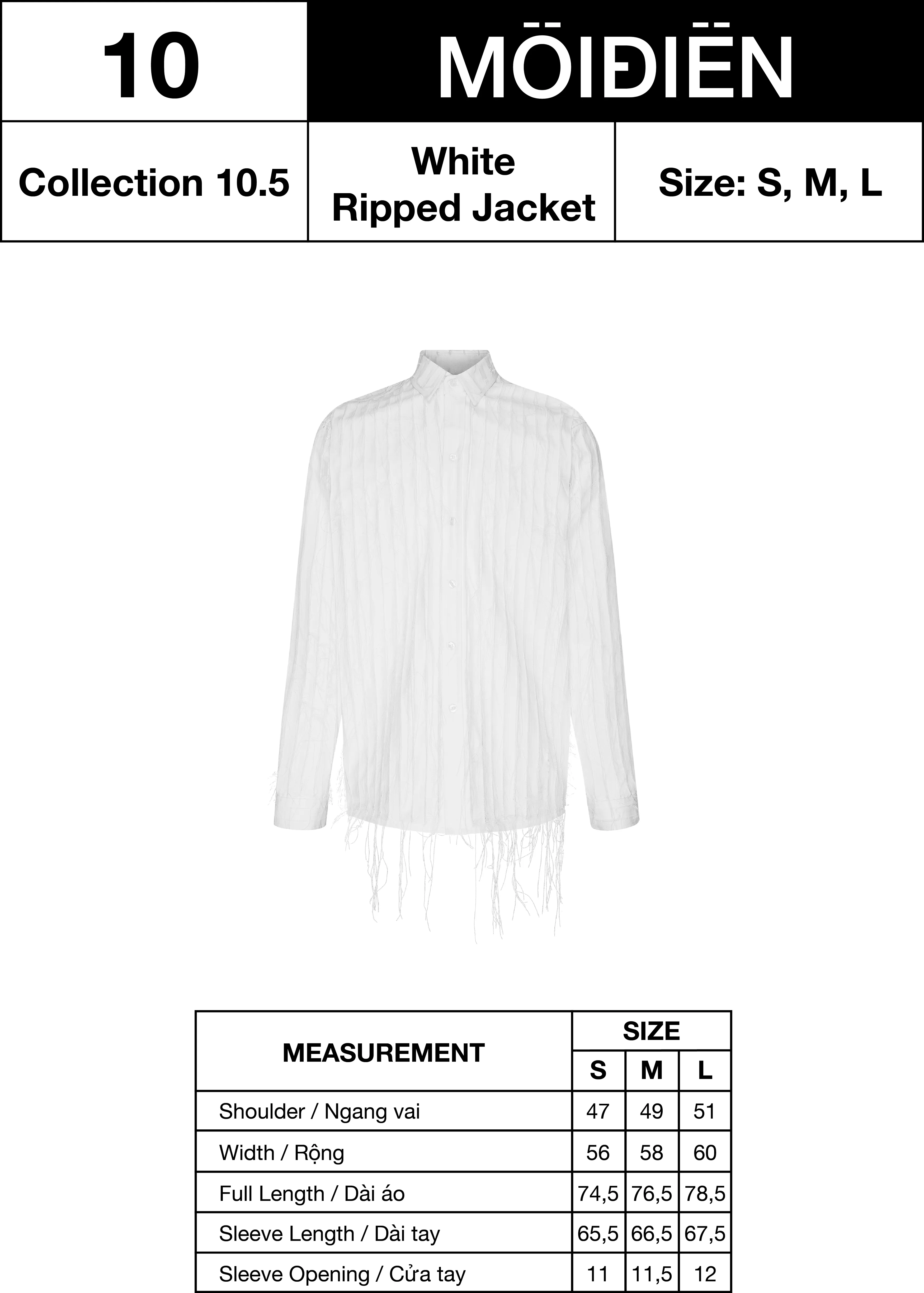 Ripped White Jacket