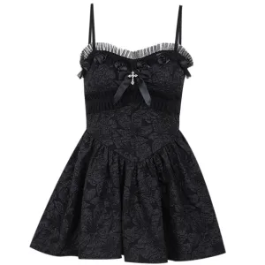 Rose Lace Ribbon Dress