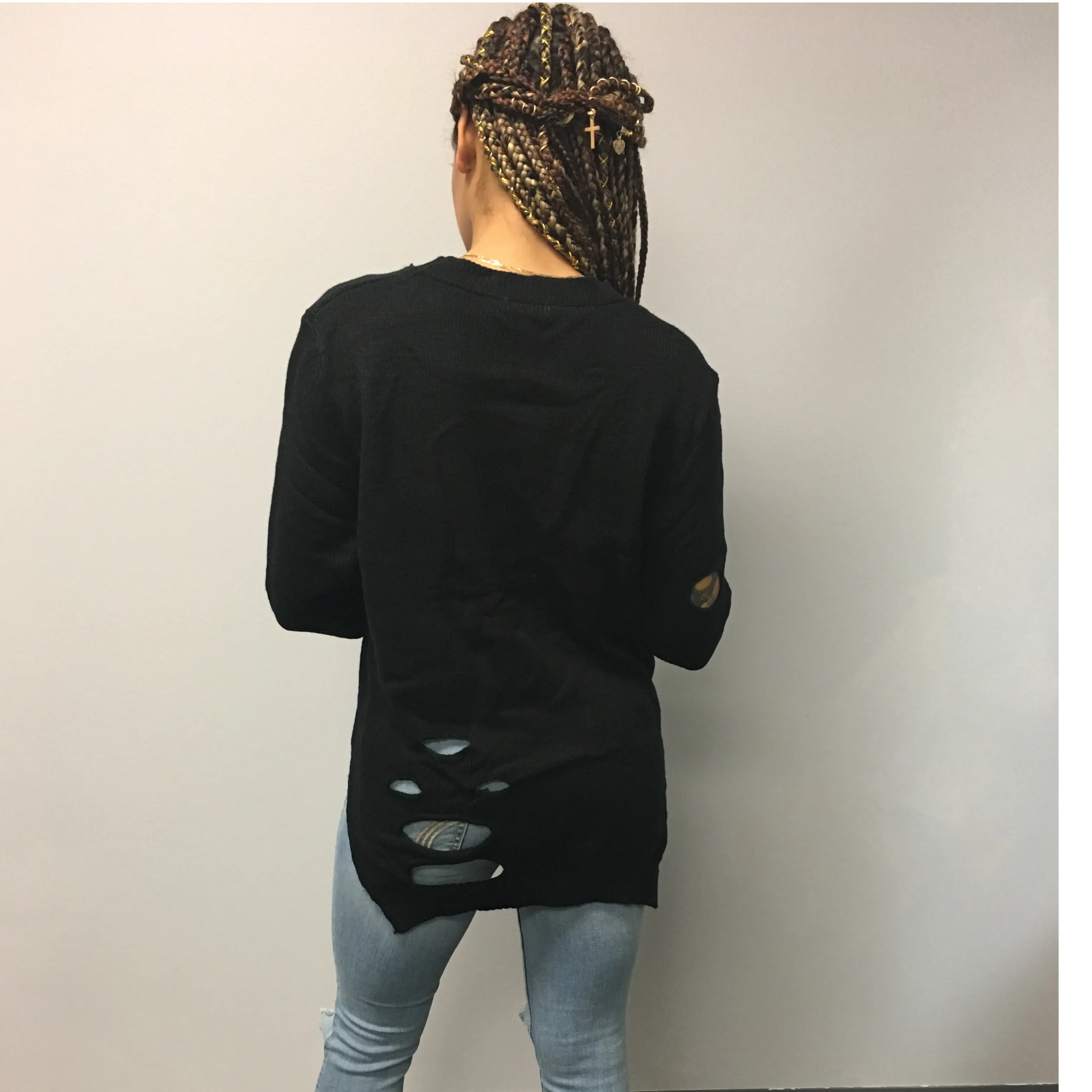 Samantha Ripped Sweater