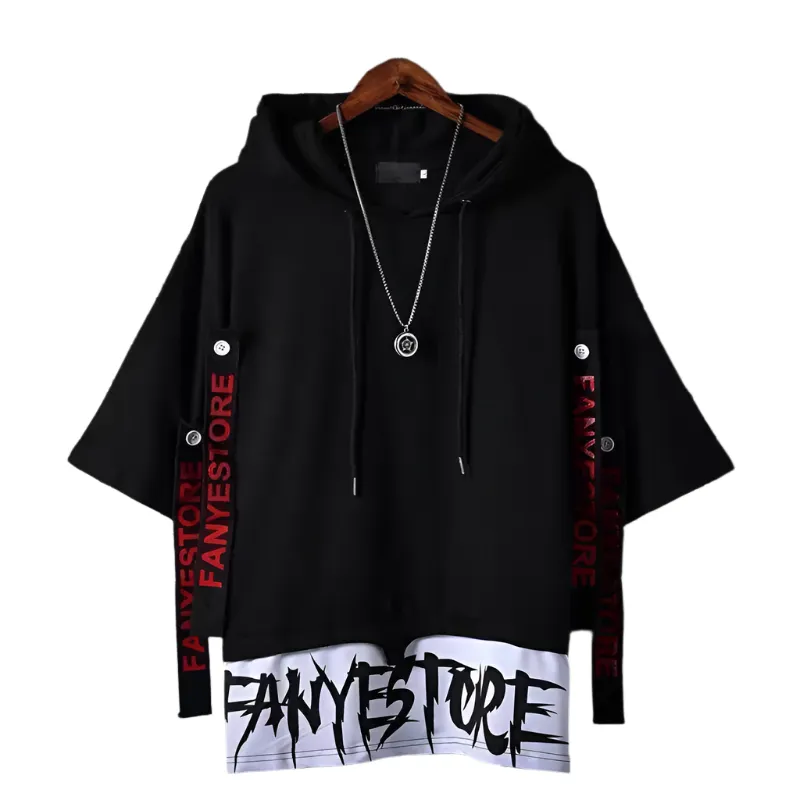 Sean – Black Y 2K Men’s Techwear T-shirt