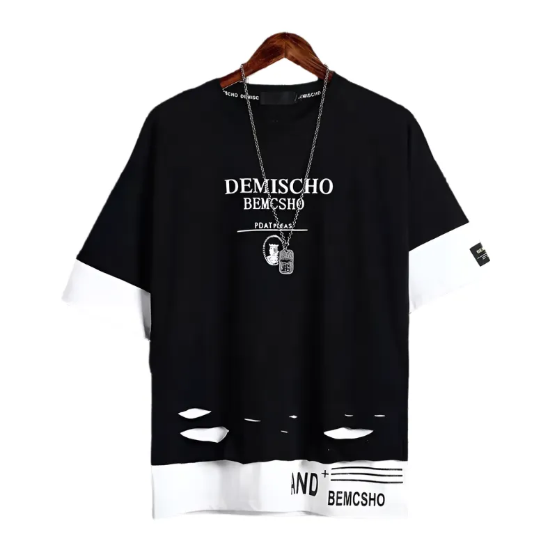 Sean – Black Y 2K Men’s Techwear T-shirt