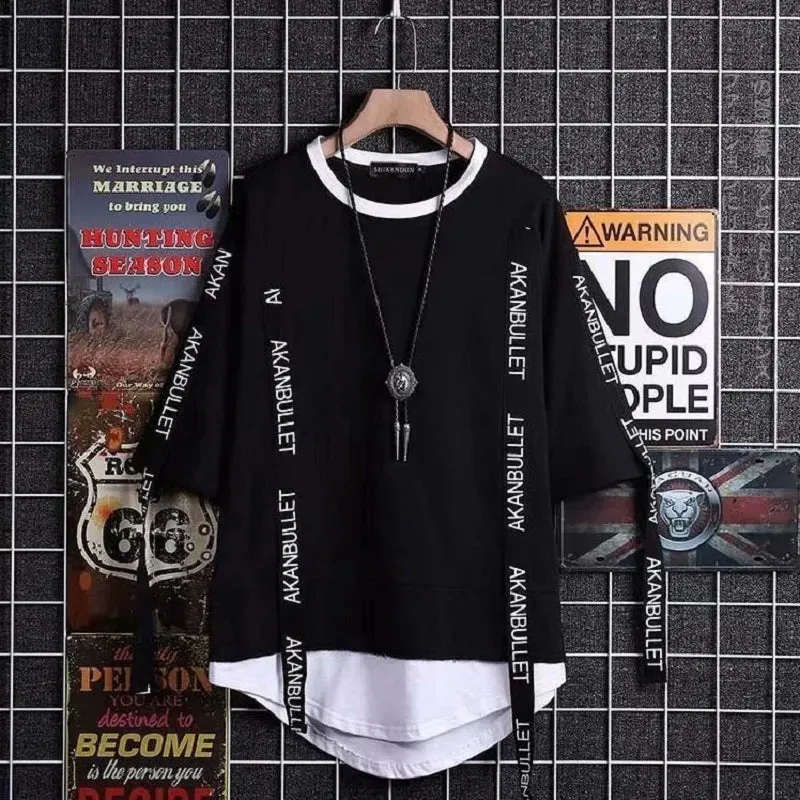 Sean – Black Y 2K Men’s Techwear T-shirt
