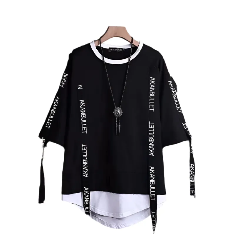 Sean – Black Y 2K Men’s Techwear T-shirt