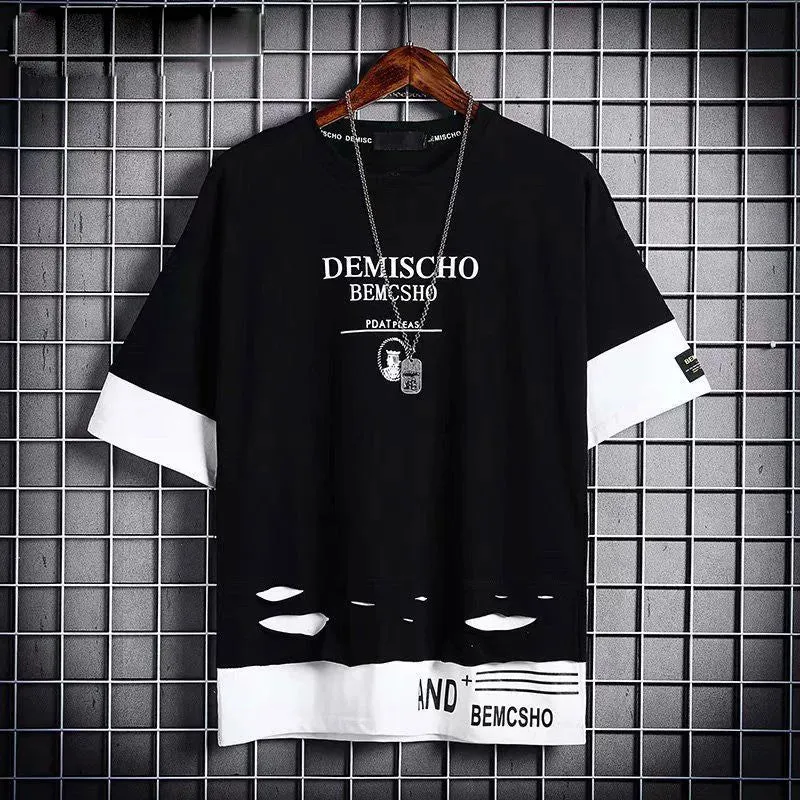 Sean – Black Y 2K Men’s Techwear T-shirt