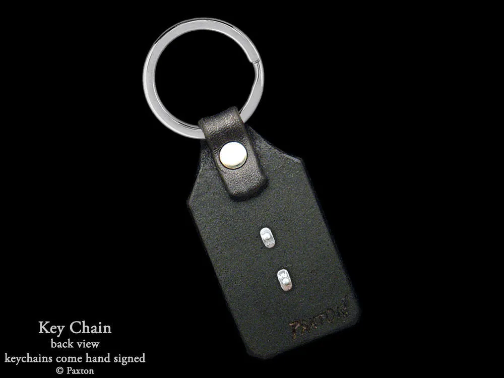 Skull Key Chain / Key Ring Sterling Silver
