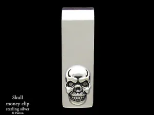 Skull Money Clip Sterling Silver