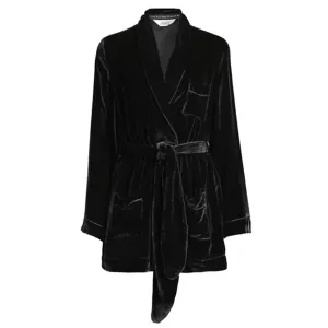 Sleeping With Jacques Black Velvet Blazer