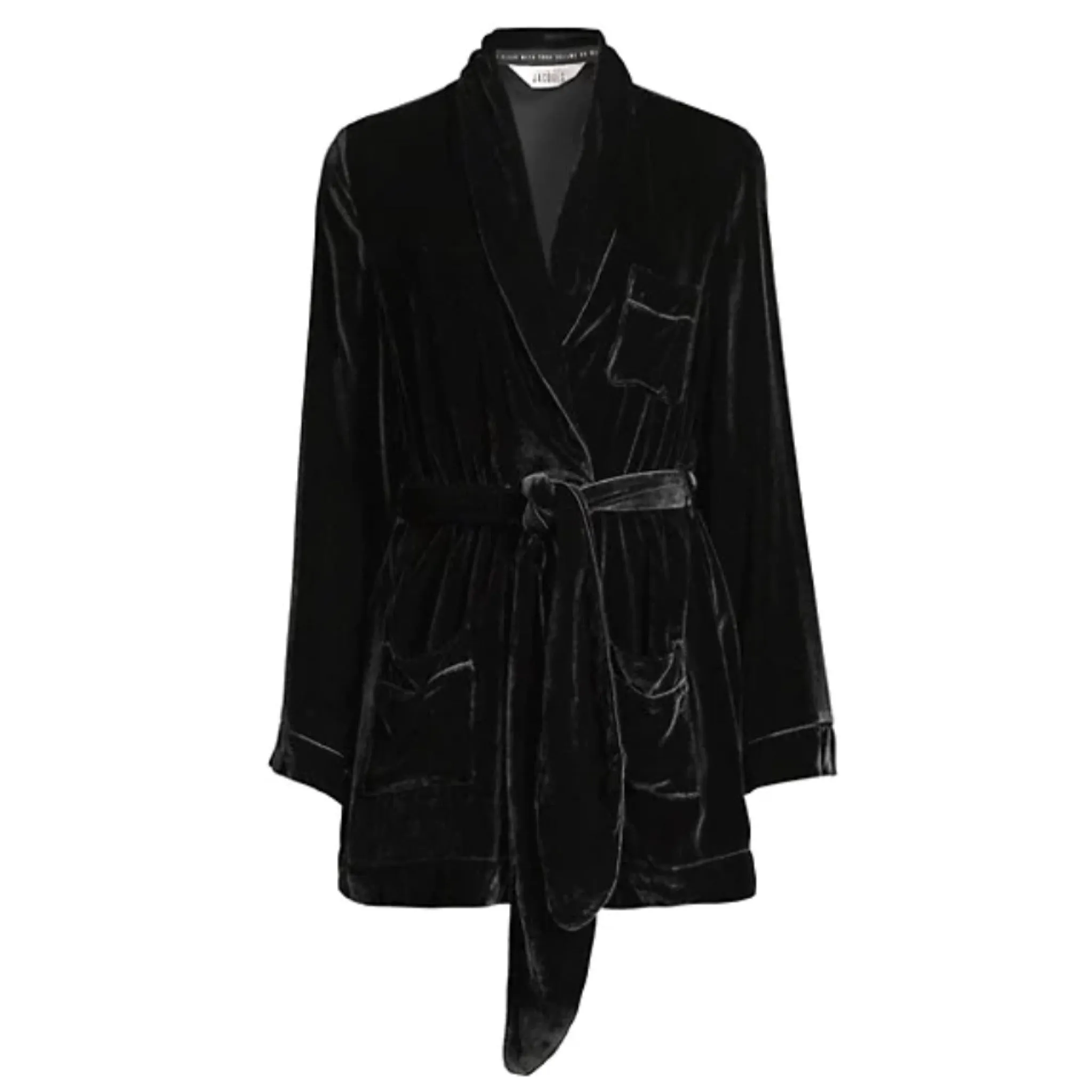 Sleeping With Jacques Black Velvet Blazer